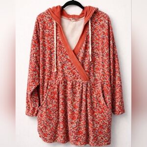 Free People Shoreline Terry Hoodie | Desert Diamond Combo | Boho Cozy